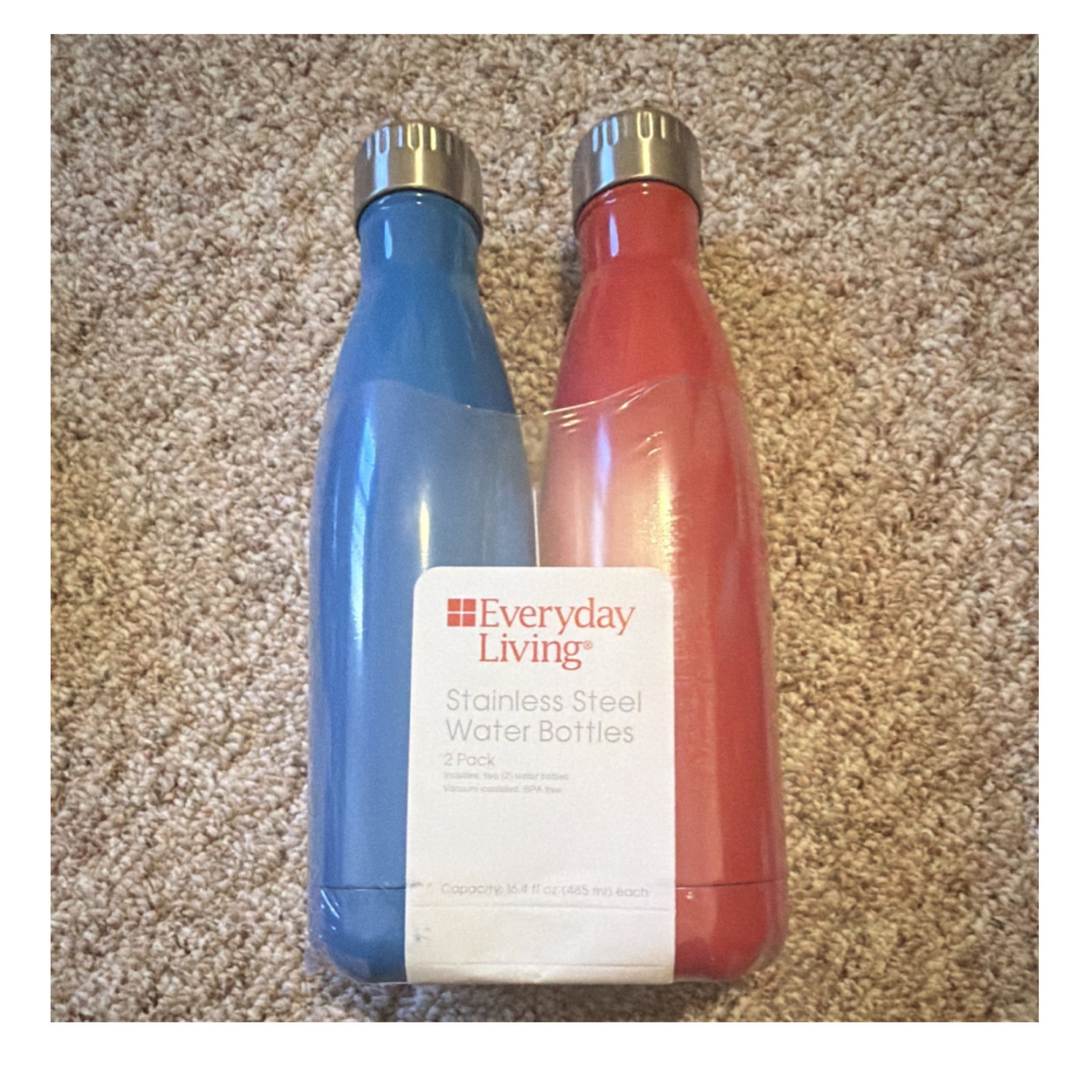 2-pack 16.8oz Bpa-free Blue Red