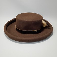 Brown 100% Wool Bowler Hat Hats for Women for sale | eBay display picture 3