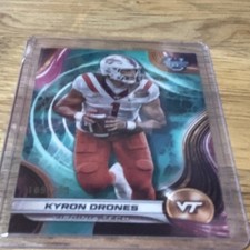 2024 Topps Bowman's Best Kyron Drones Aqua RC #52/225 Virginia Tech