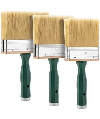 #ad Bates Deck Stain Brush Set 3pcs 4#x27; 5#x27; 6#x27; Brushes 4quot; 5quot; 6quot; White $30.43