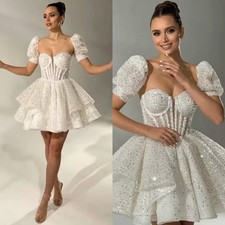 Fashion Sweetheart A-line Wedding Dress Sequins Formal Occasion Gown Dress