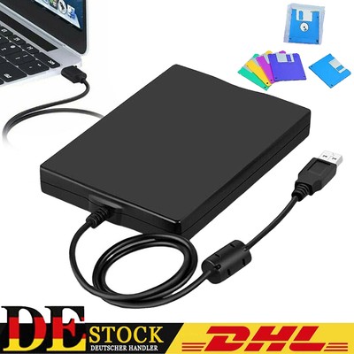 Externes Diskettenlaufwerk 1.44MB FDD Computer Floppy Drive 3,5-Zoll Tragbar DHL