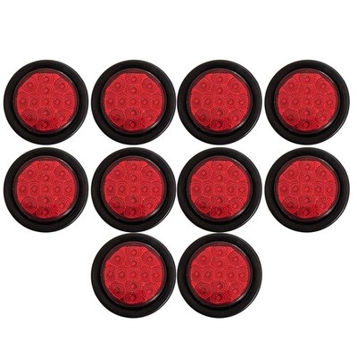 Amber/Red 2.5'' Round Led Clearance Side Marker Lights Kit 13 LED Diodes