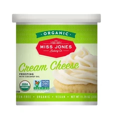 Organic Cream Cheese Frosting Vegan Gluten Free Dairy Free 11.29 Ounce Container