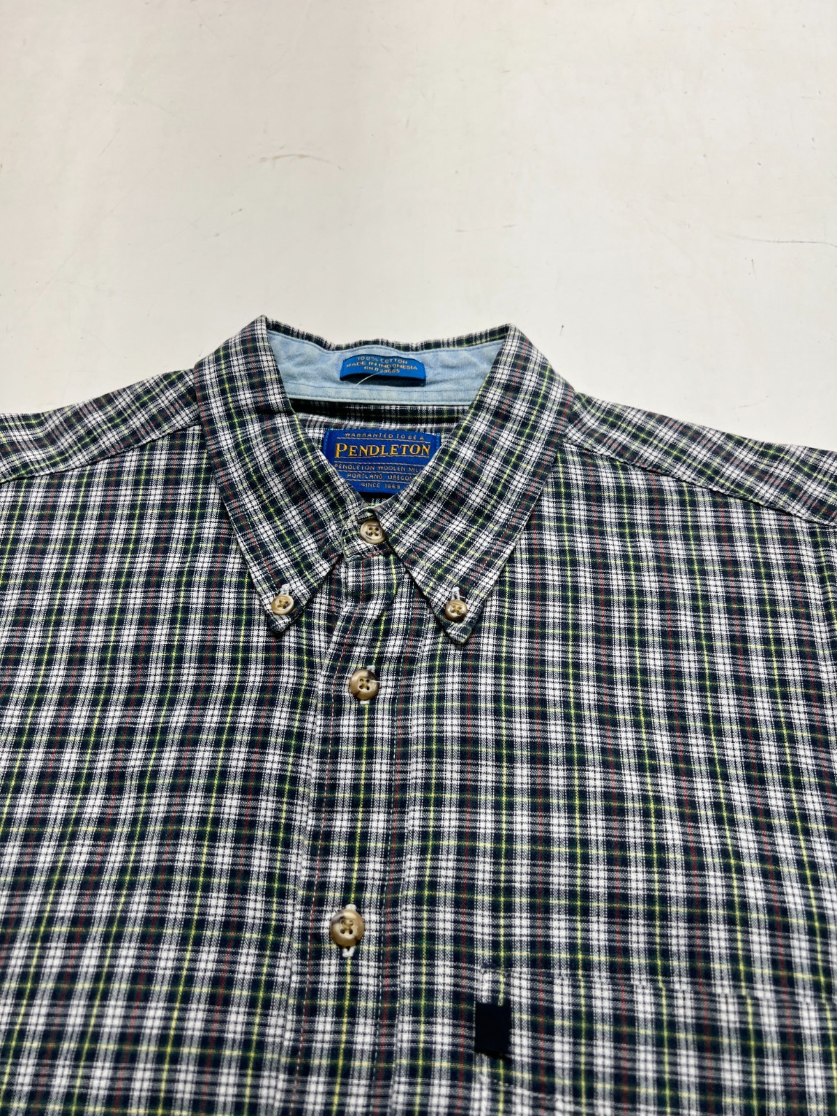 Pendleton Button Up Shirt Multicolor Plaid Preppy… - image 4