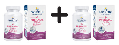2 x Nordic Naturals Prenatal DHA Fish Oil - 90 softgels (360,83 EUR/kg)