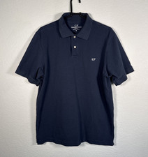 Vineyard Vines 100 Cotton Polo Shirt Men's Size M Classic Fit Navy Blue