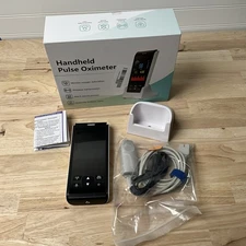 Pulse Handheld Oximeter JKS50F Monitor Oxygen Saturation Wireless - White