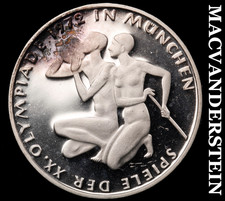 Germany: 1972 Munich Olympics Ten Marks Silver - Choice Gem Proof  #G7053