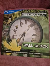 JML Starlyf Birdsong Novelty Wall Clock with 12 Real Bird Songs 