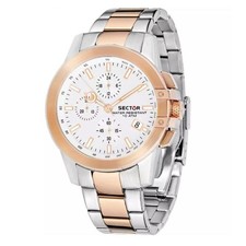 Orologio Uomo Cronografo SECTOR R3273797001 con Cinturino in Acciaio Bicolore
