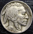 1927 S Buffalo Nickel 5c US Coin San Francisco Mint Low Mintage Authentic