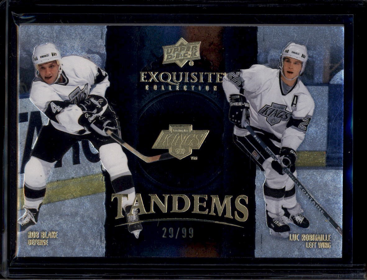 2024-25 Exquisite Collection Tandems Gold ETRB Rob Blake Luc Robitaille 29/99