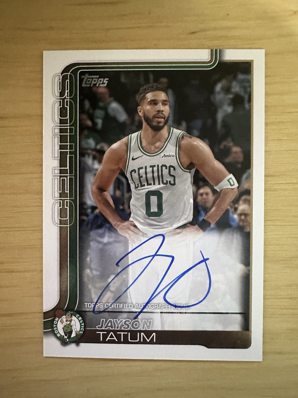 2025 Topps Flagship Real One Jayson Tatum TFRA-JT On Card Auto #Celtics
