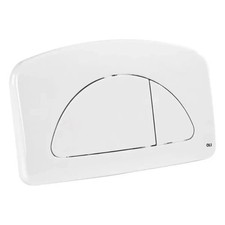 PLACCA DOPPIO PULSANTE TASTO BIANCA OLI DUAL PER CASSETTA AD INCASSO