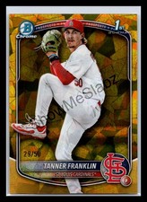 2025 Bowman Draft Sapphire Edition #BDC-90 Tanner Franklin Gold /50