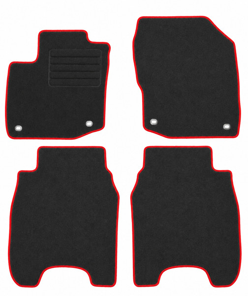 FußMatten Set FüR Honda Civic 9 2012-2017 Autoteppiche Mit 100% Passform Rot-image