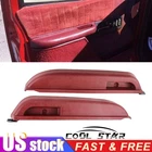 2X Front LH RH Door Armrest Red For Chevrolet GMC C/K 1500 2500 3500 1990-1994
