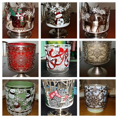 Bath & Body Works キャンドルホルダー BATH AND BODY WORKS 3 WICK CANDLE HOLDERS YOU CHOOSE. NEW | eBay