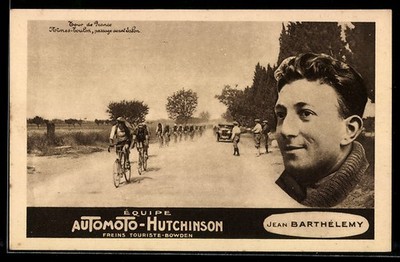 AK Equipe Automoto-Hutchinson, Freins Touriste-Bowden, Portrait Jean Barthélemy 