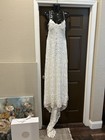 Grace Loves Lace White Lace Sleeveless V-Neck Column/Sheath Wedding Dress S — photo 1