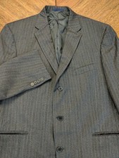 Daniel Cremieux x Loro Piana Blazer Size 42R 3 Button Suit Coat Soft Stripe