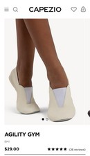 Capezio Agility White Gym Acrobat Shoes New In Bag Unisex size 5