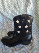 Cat And Jack Kid Boot Leather Star Size 4