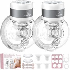 ABP-1506 Wearable Breast Pump Hands Free Double Electric 3 Modes 9 Levels LED