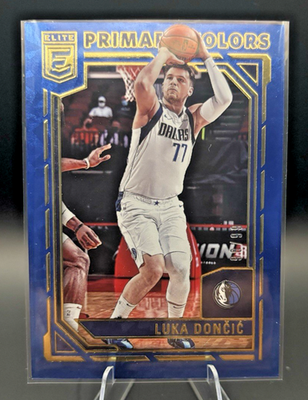2021-22 Panini Donruss Elite Luka Doncic Primary Colors #4 98/99 