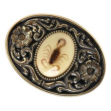 1Pcs Scorpion Vintage Style Cowboy Antique Scorpion Belt Buckle Glow in dark New