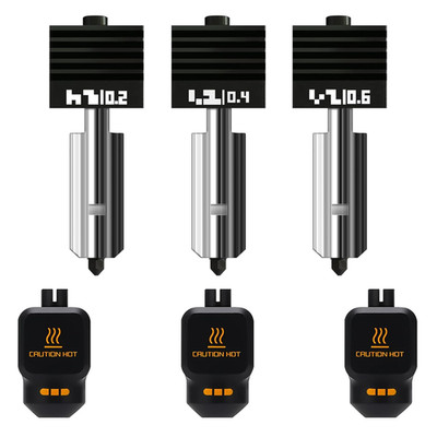 3-Pack Upgraded Hotend Kit for Bambu Lab P2S/H2D/H2S/H2C 3D Printers