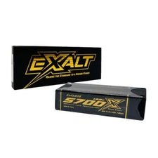 Team Exalt X-Rated 5700mah 135c 2s 7.4v Shorty Lipo Battery 5mm Bullets EXA3202