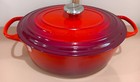 Le Creuset #31 6¾ qt Enameled Cast Iron Cerise Oval Dutch Oven w/Lid - New