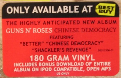 Chinese Democracy [LP] by Guns N' Roses (Vinyl, Nov-2008
