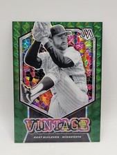 2021 Panini Mosaic - Vintage Green Mosaic #V11 Bert Blyleven
