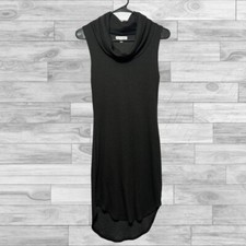 Spirit Of Grace Women XS Dress Black Cowl Neck Sleeveless Rayon Blend