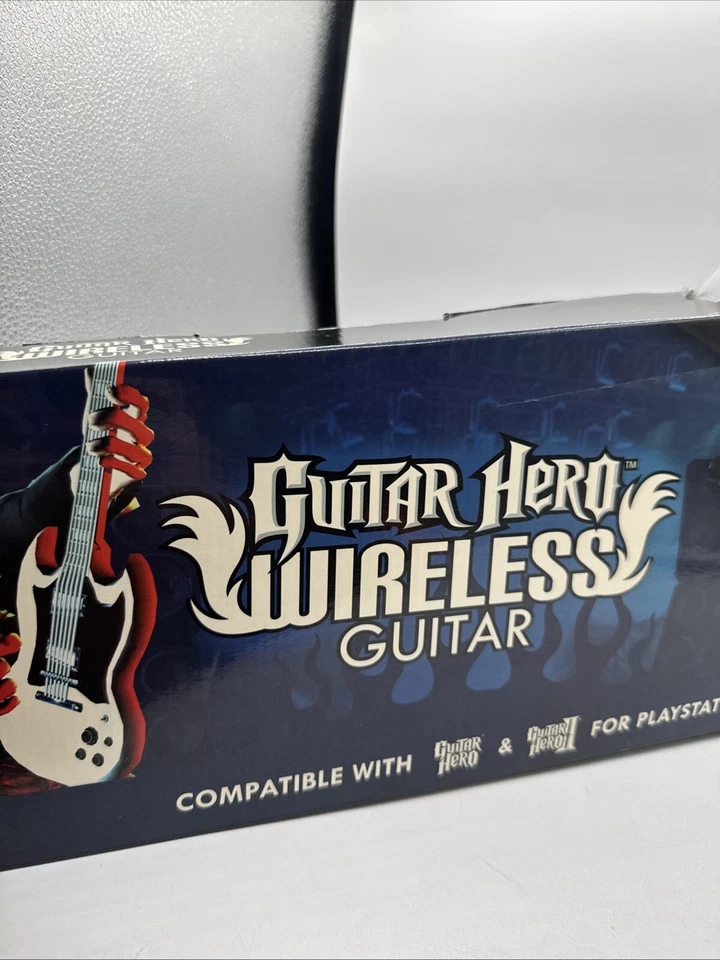 Red Octane Guitar Hero Wireless Guitar & Dongle PS2 Used Untested - Image 3 of 4