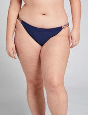 NEW LANE BRYANT CACIQUE SWIM NAVY BIKINI BOTTOM SZ 18