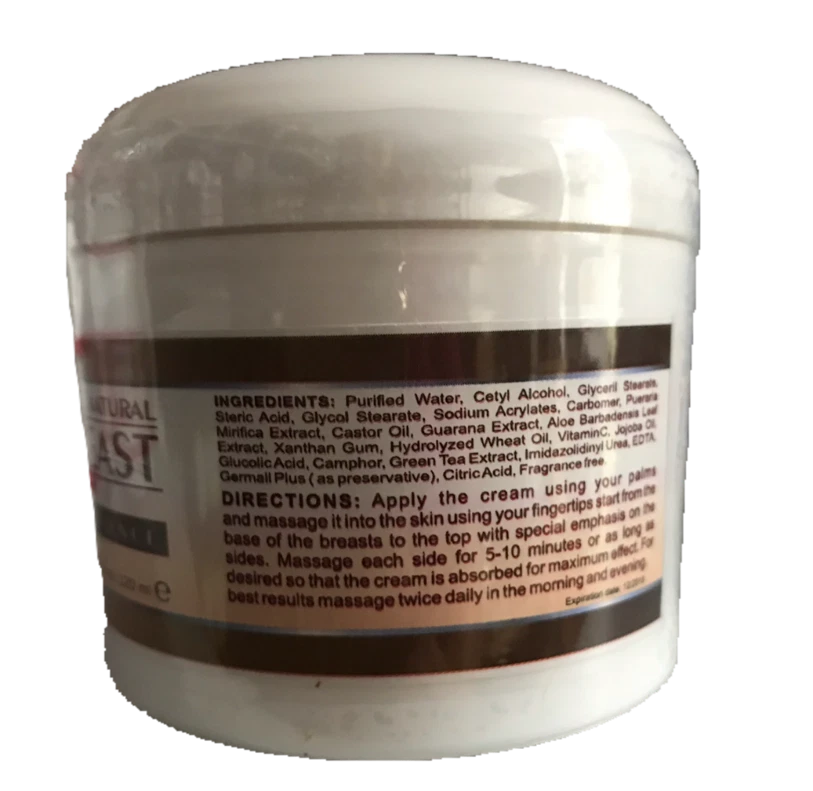 4 унц КРЕМ ДЛЯ ГРУДИ УКРЕПЛЯЮЩИЙ ЛИФТИНГ УСИЛИТЕЛЬ PUERARIA MIRIFICA ЗЕЛЕНЫЙ ЧАЙ бюст - Изображение 3 из 3