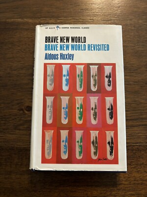 Brave New World By Aldous Huxley First Perennial Classic 1965 HCDJ