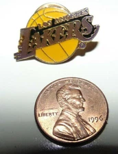 NBA Los Angeles Lakers Logo Lapel Pin Vintage Basketball 90's Kobe KACO NEW 