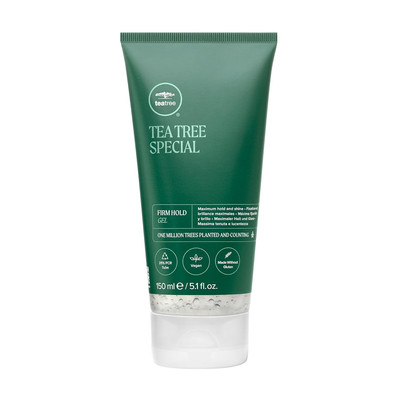Tea Tree Firm Hold Gel, Hair Gel, Maximum Hold, High-Shine Finish, for All Hair 