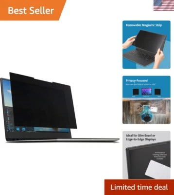 MagPro 15.6" Magnetic Laptop Privacy Screen - Anti-Glare & Blue Light Filter - Image 1 of 4