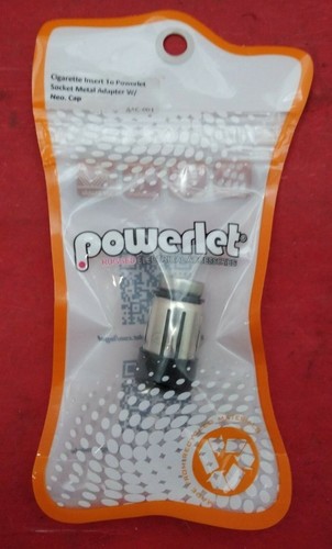 NEW Powerlet Cigarette Insert to Powerlet Socket Metal Adapt w/ Neo Cap ...