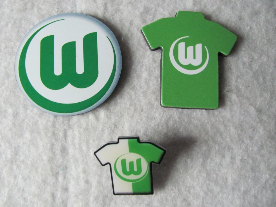VFL Wolfsburg Trikot Pin+ Trikot Magnet + runder Emblem Magnet - Bild 1 von 1