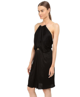 Versace Collection Satin Halter Dress w/ Chain Detail Women's Dress : 44 (US 8) Versace Collection Satin Halter Dress w/ Chain Detail Women's Dress : 44 (US 8)