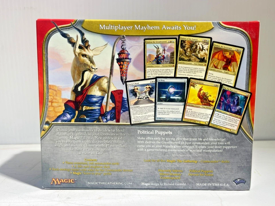 Magic The Gathering Commander: Political Puppets Deck (English) - Factory Sealed - Image 2 of 4