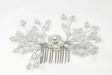 Bridal Hair Comb, Wedding Hairpin, Beaded Hair Accessory