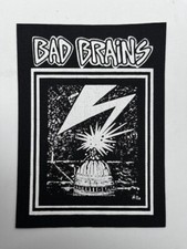 Parche de tela Bad Brains coser 5,5" X 4" Punk Rock Reggae Ramones Adicts (CP212)